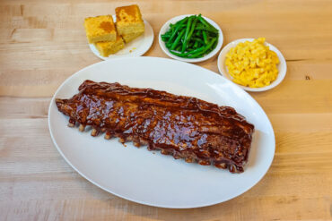 Full Rack of Baby Back Ribs with 2 Sides