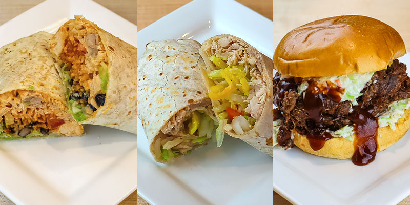 Any Burrito, Wrap or Sandwich